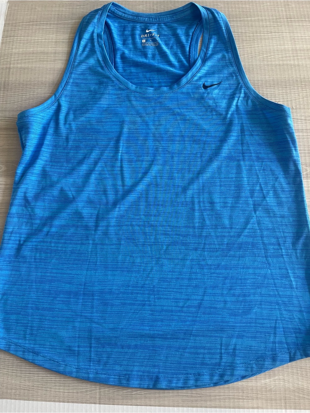 Nike Blue Racerback Performance Tank Top - Picture 2 of 3